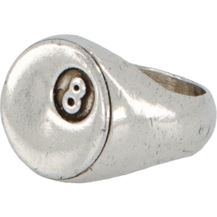 8 Ball Ring Silver