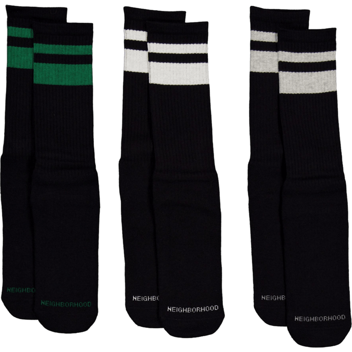 Klasické ponožky 3pac Black