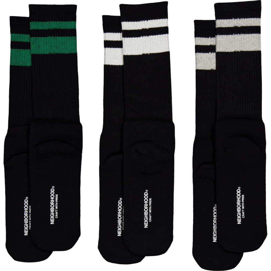 Klasické ponožky 3pac Black