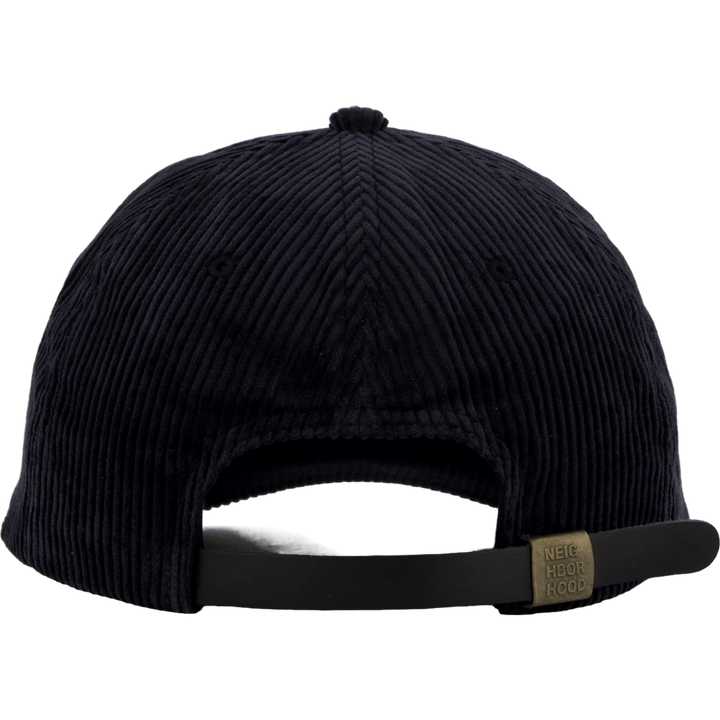 Cappellino in velluto a coste nero
