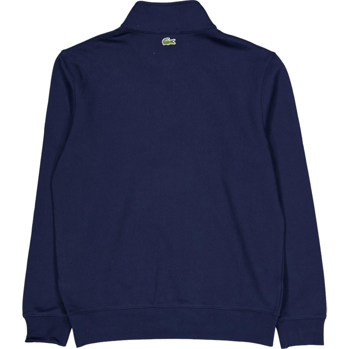 Sweat-shirt imprimé à col montant et fermeture éclair 166 Bleu nuit