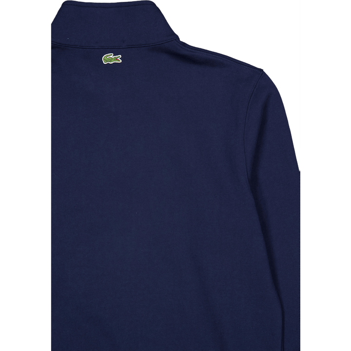 Sweat-shirt imprimé à col montant et fermeture éclair 166 Bleu nuit
