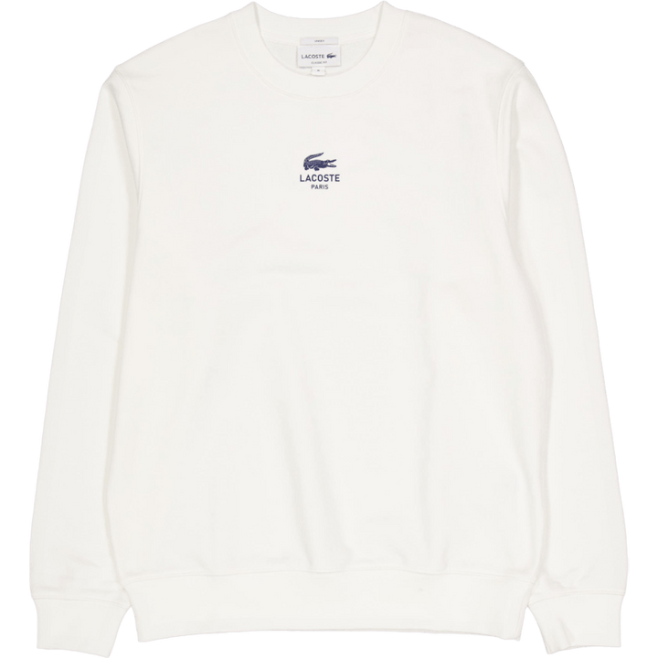 Fleece Sweatshirt med tryck 70v Vit