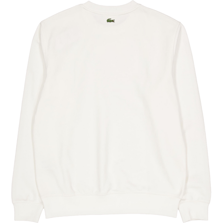 Fleece Sweatshirt med tryck 70v Vit