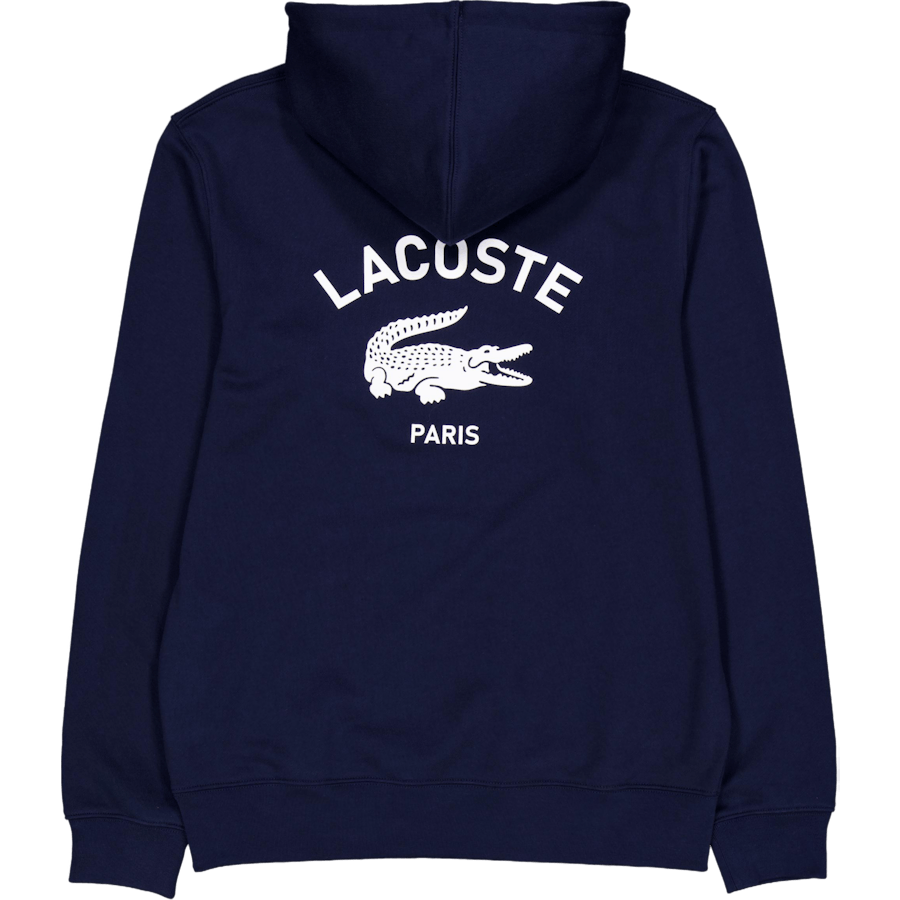 Sweat à capuche imprimé 166 bleu nuit