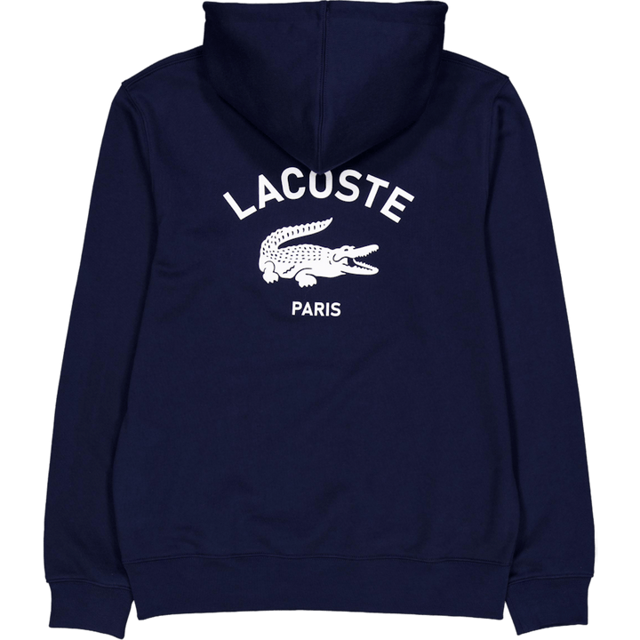 Sweat à capuche imprimé 166 bleu nuit
