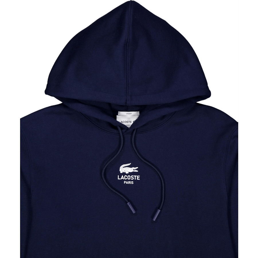 Sweat à capuche imprimé 166 bleu nuit