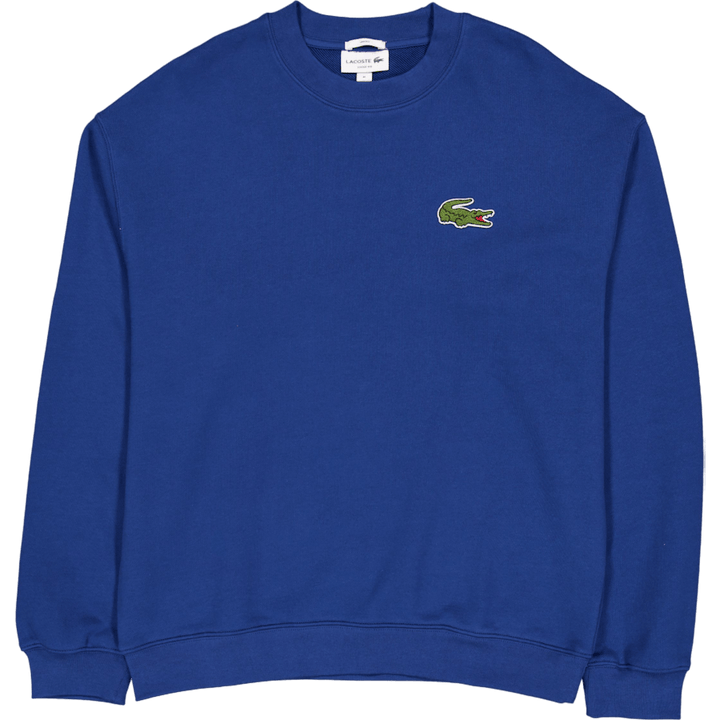 Loose Fit Badge Accent Sweatsh Hbm Blue