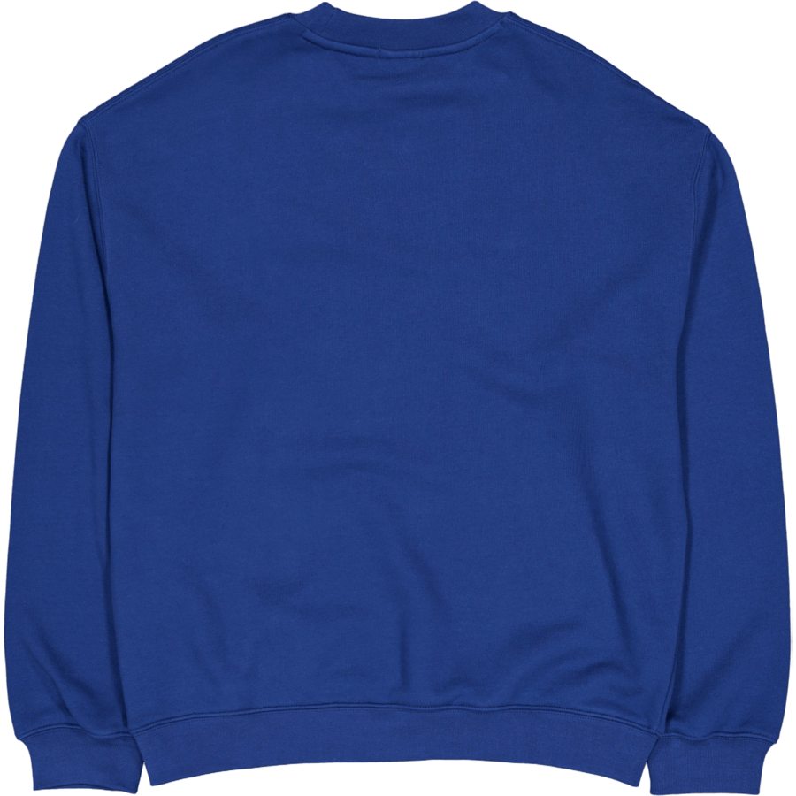 Loose Fit Badge Accent Sweatsh Hbm Blue