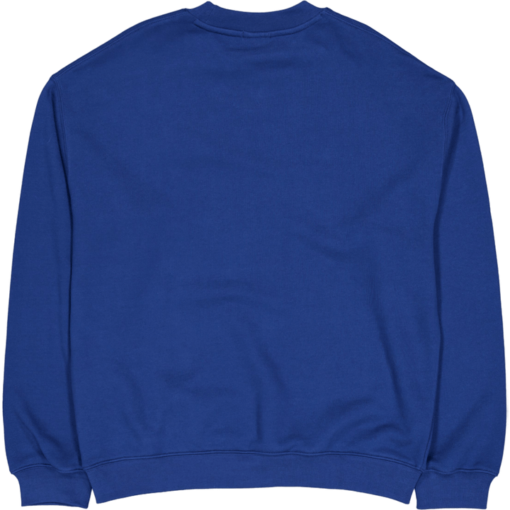 Loose Fit Badge Accent Sweatsh Hbm Blue