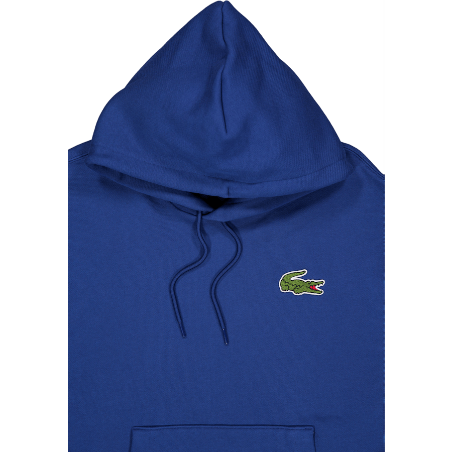 Sweat à capuche ample avec badge HBM bleu