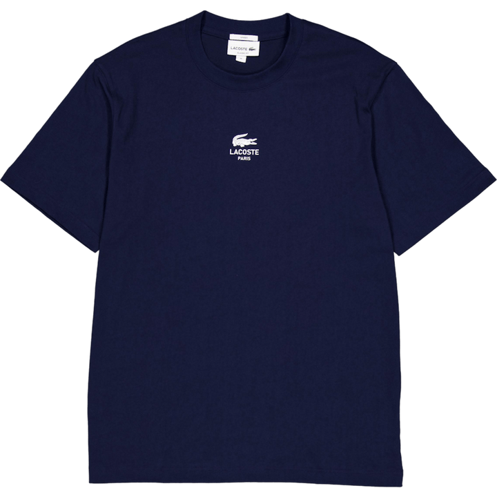 T-shirt en coton imprimé signature 166 bleu nuit