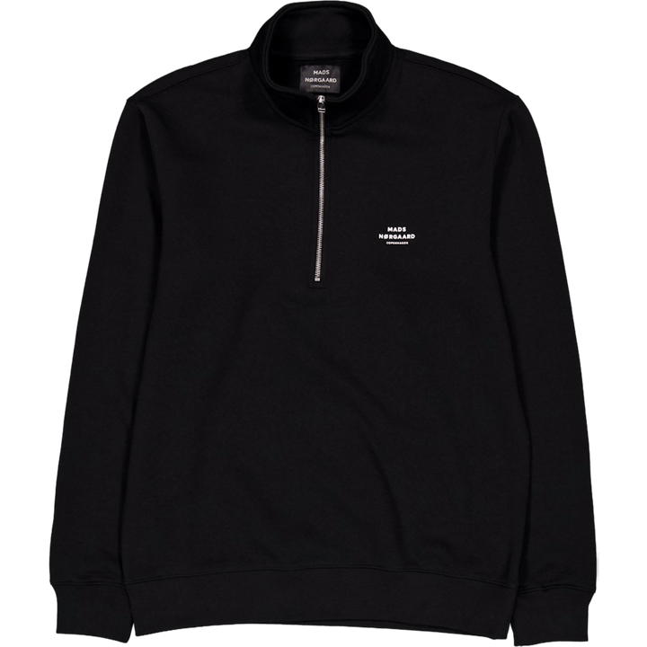 Camisola standard com logótipo e meio fecho 1 Preto