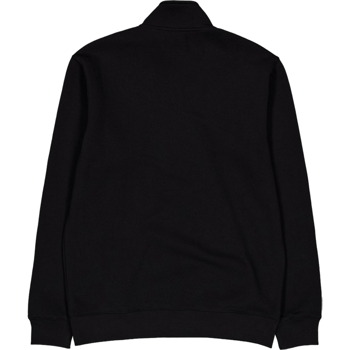Camisola standard com logótipo e meio fecho 1 Preto
