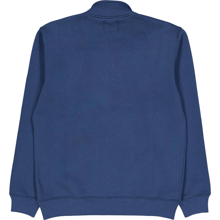 Felpa standard con mezza zip e logo 8045 Midnight Navy