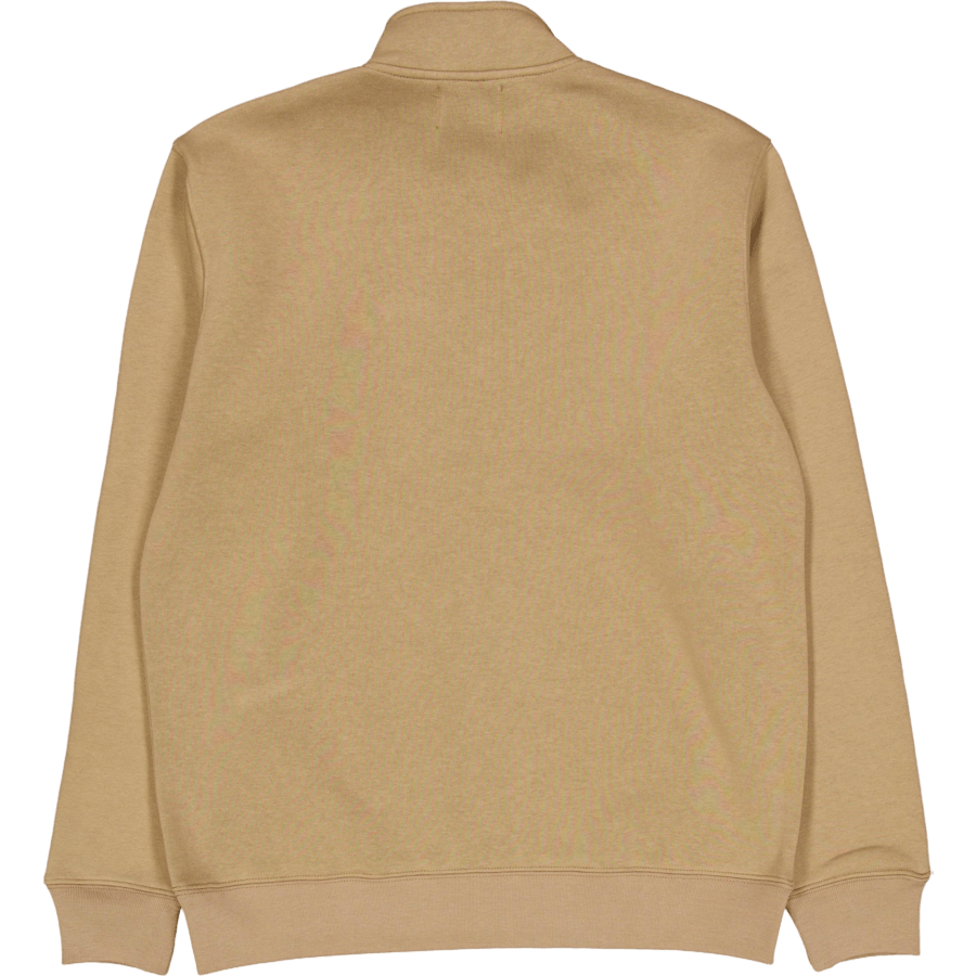 Felpa standard con mezza zip e logo 9321 grigio piombo
