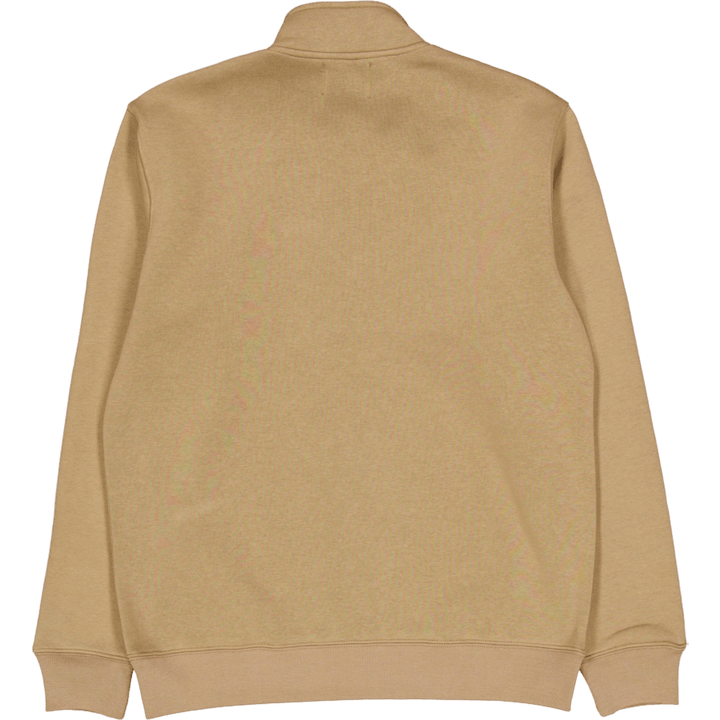 Felpa standard con mezza zip e logo 9321 grigio piombo