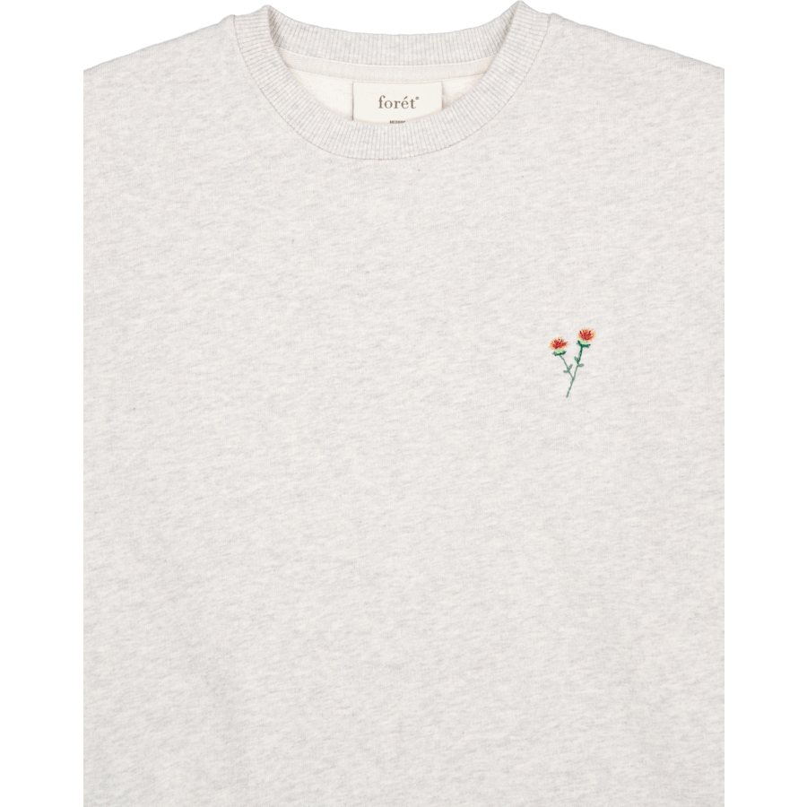 Noon Sweatshirt Snow Melange Flower