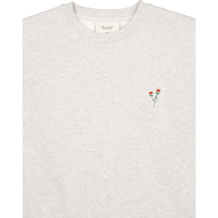 Noon Sweatshirt Snow Melange Flower