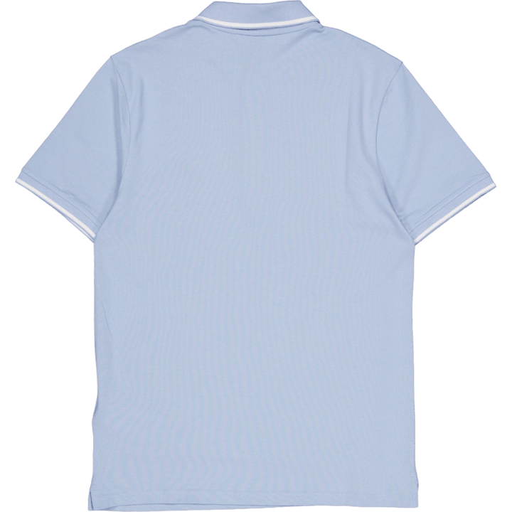 Tipped Polo Shirt W490 Light Blue/ White