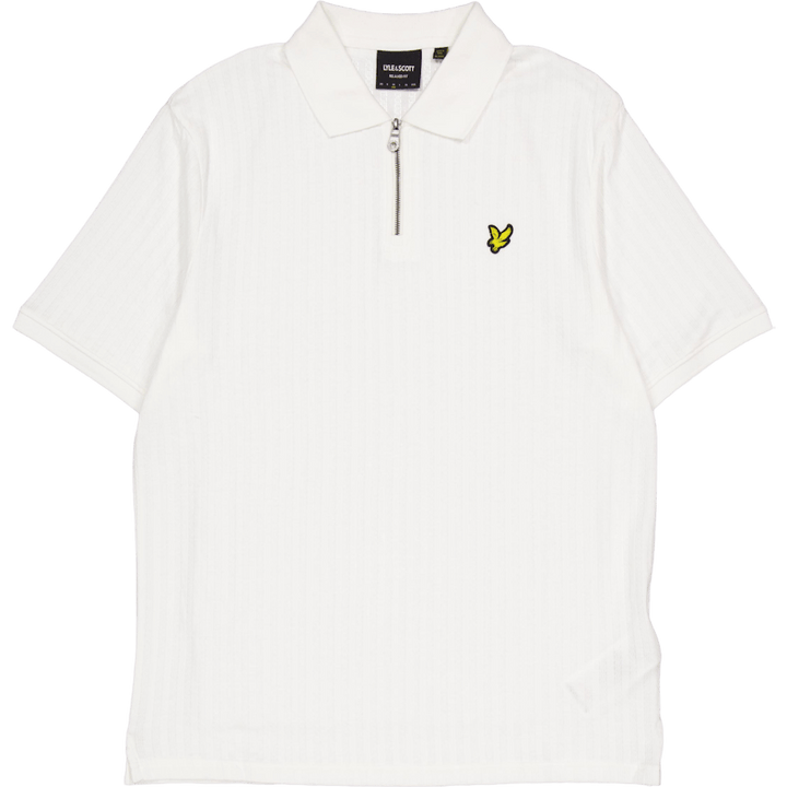 Textured Stripe Polo Shirt X157 Chalk