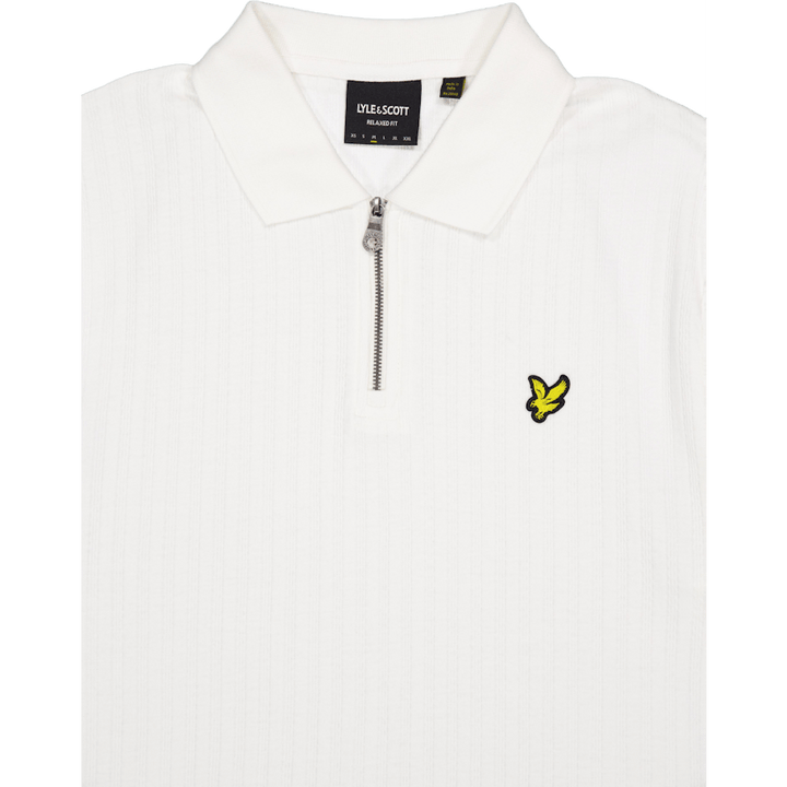 Textured Stripe Polo Shirt X157 Chalk