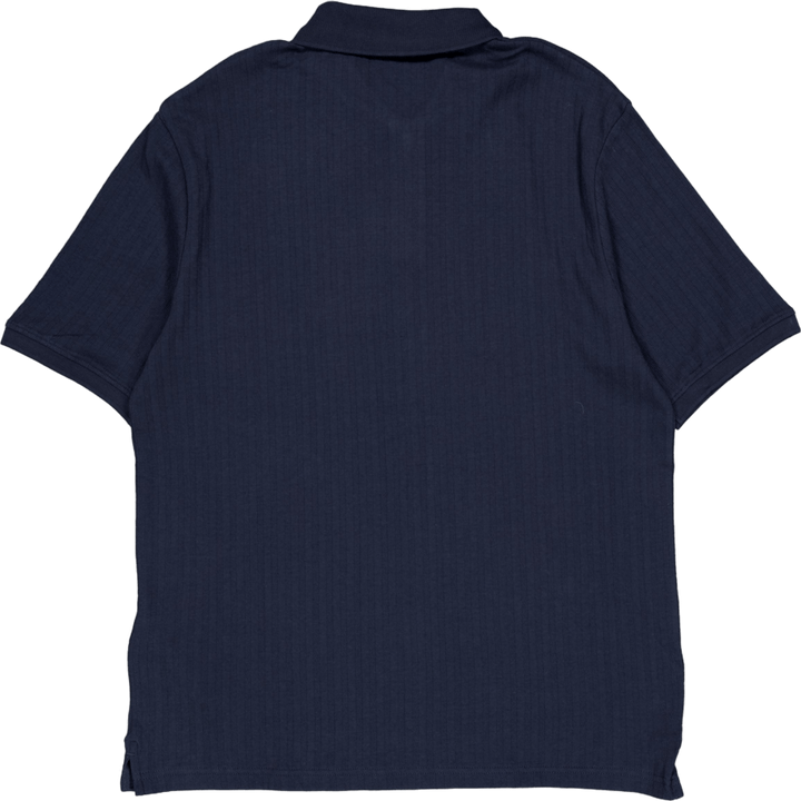 Textured Stripe Polo Shirt Z271 Dark Navy
