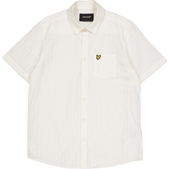 Textured Stripe Short Sleeve S X157 Chalk