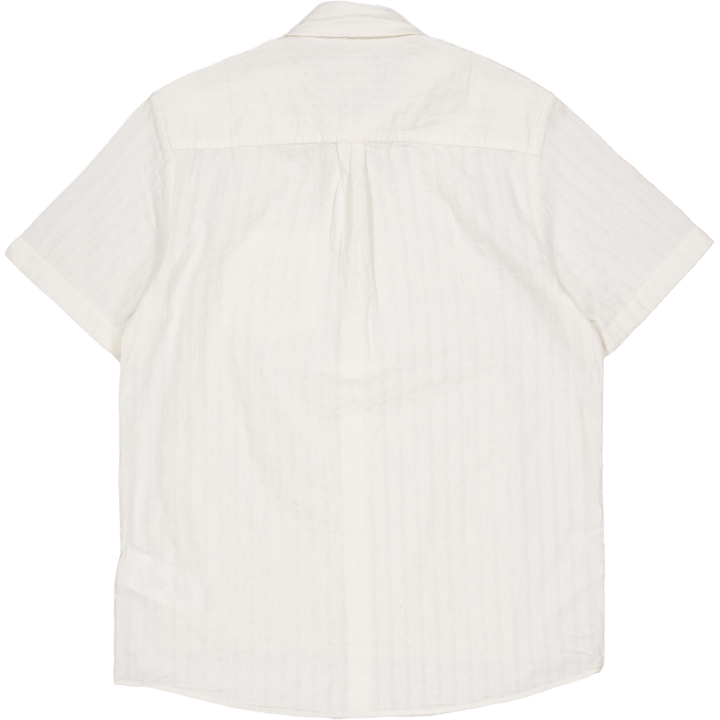Textured Stripe Short Sleeve S X157 Chalk