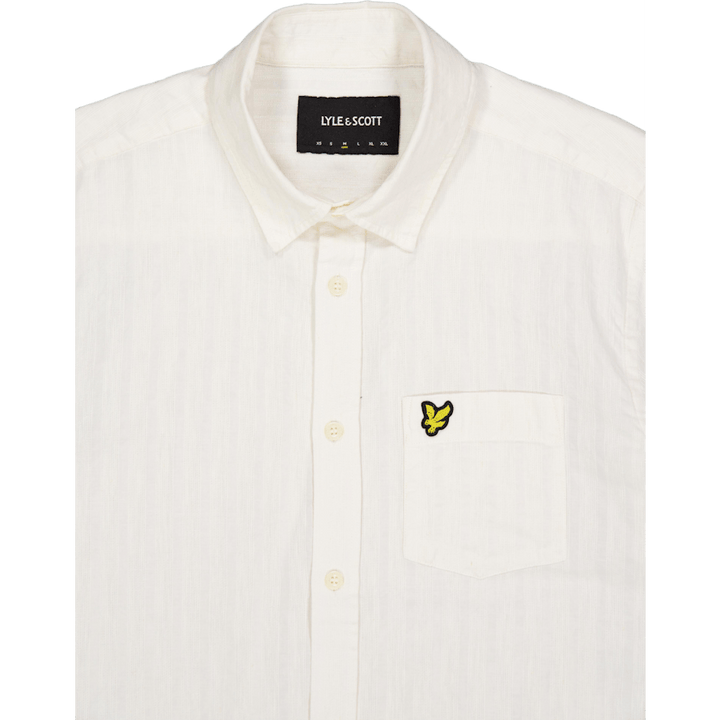 Textured Stripe Short Sleeve S X157 Chalk