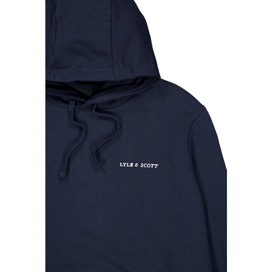 Mikina s vyšívanou kapucí Loopback Z271 Dark Navy
