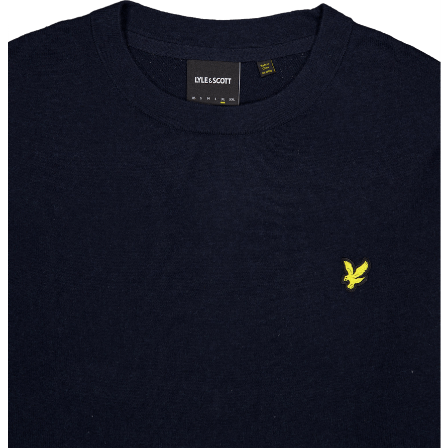 Cotton Merino Crew Neck Jumper Z271 Dark Navy