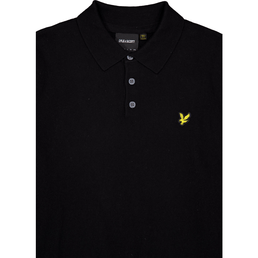 Cotton Merino Long Sleeve Knit Z865 Jet Black