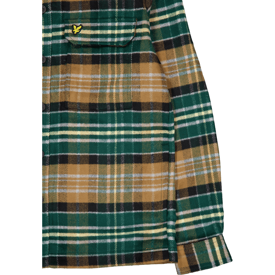 Check Flannel Overshirt X351 Argyle Teal/ Heritage Tau