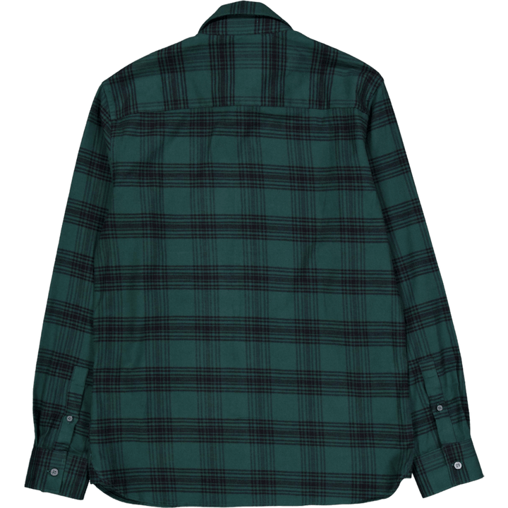 Tonal Check Flannel Shirt X328 Argyle Teal/ Jet Black