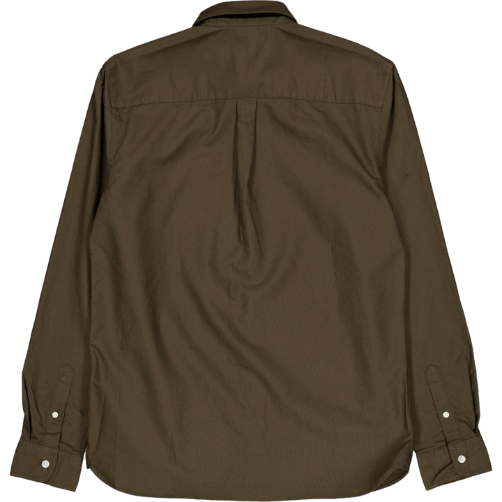 Plain Oxford Shirt W485 Olive
