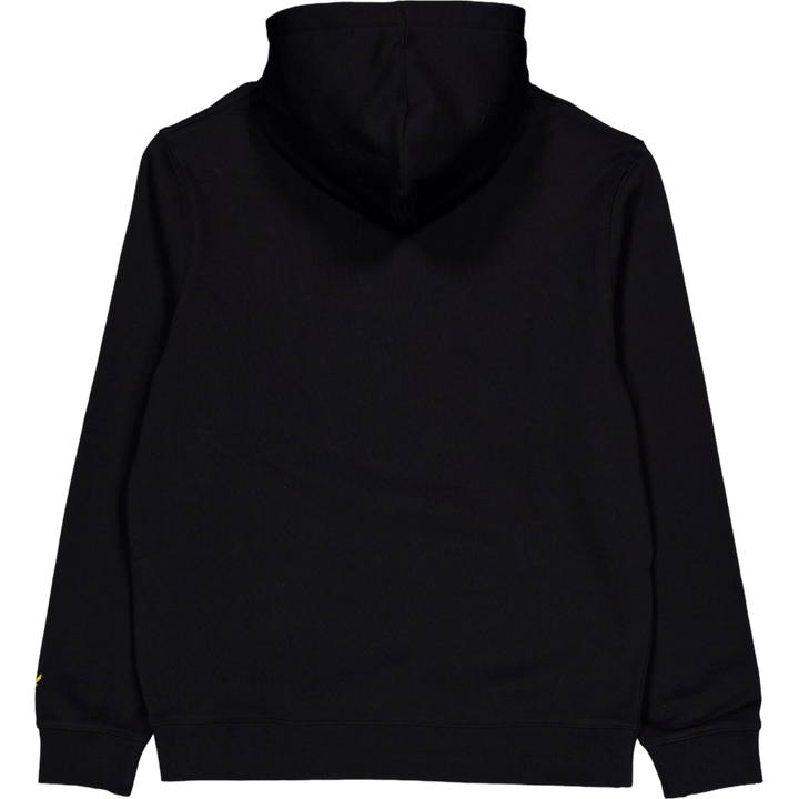 Sweat à capuche brodé Z893 Noir de jais/Blanc