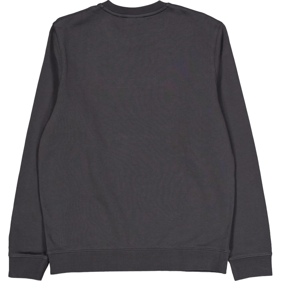 Embroidered Crew Neck Sweatshi X427 Gunmetal/ Cove