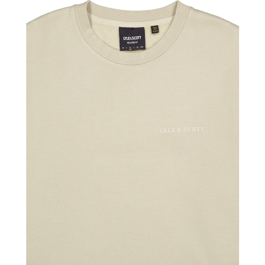 Embroidered Crew Neck Sweatshi X428 Dried Sage/ Cove