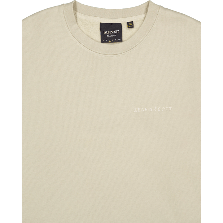 Embroidered Crew Neck Sweatshi X428 Dried Sage/ Cove