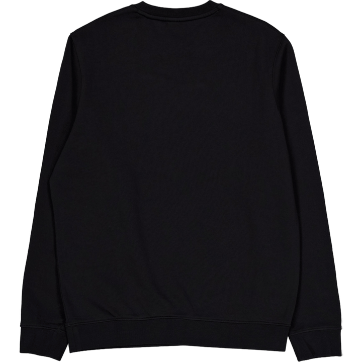 Embroidered Crew Neck Sweatshi Z893 Jet Black/ White