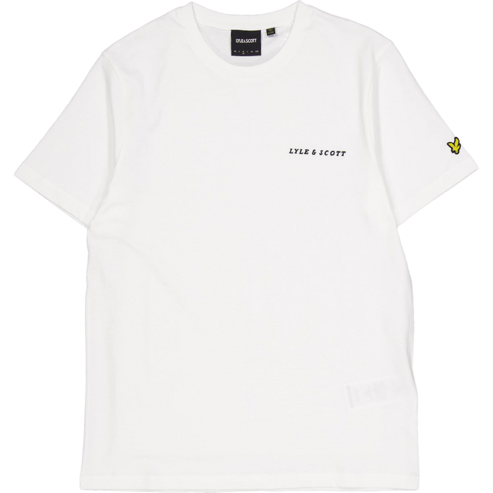 Embroidered T-shirt W104 White/ Jet Black