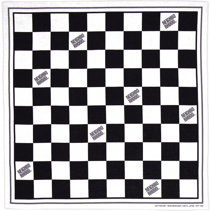 Checker Bandana Grau