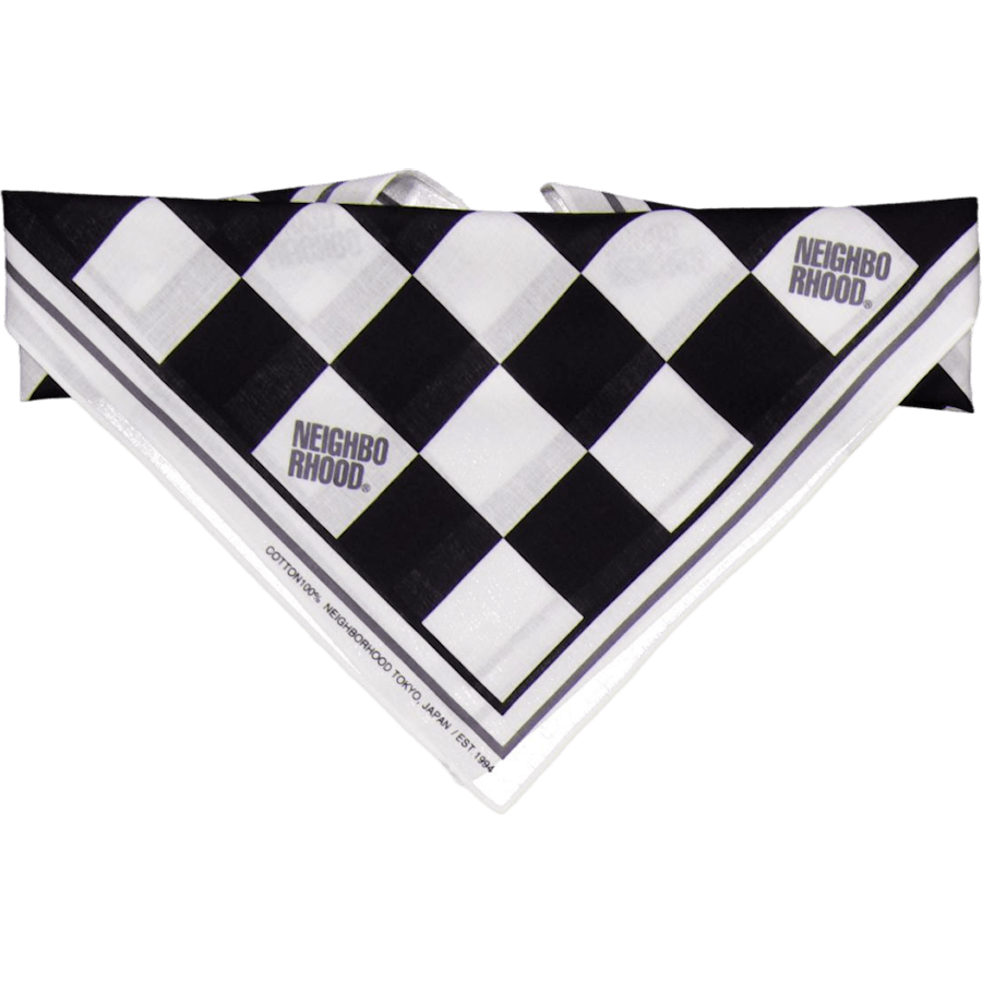 Checker Bandana Grau
