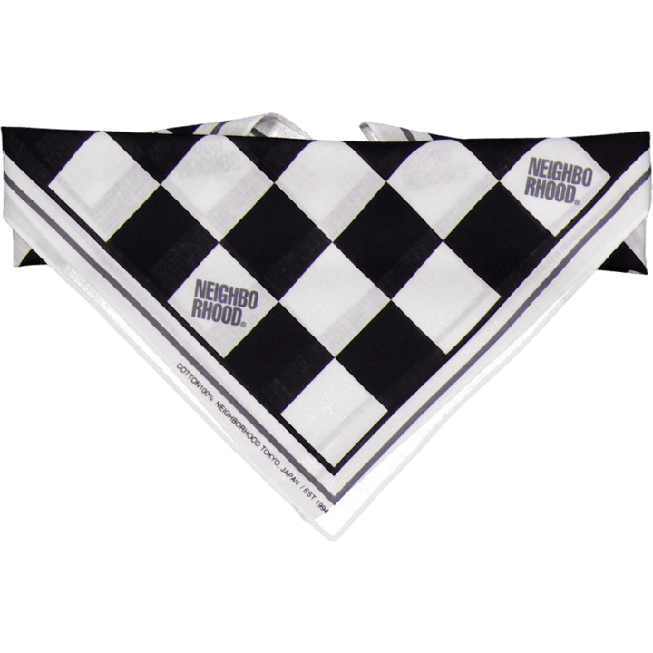 Checker Bandana Grau