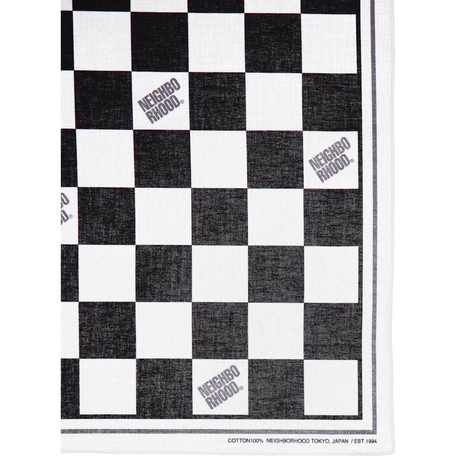 Checker Bandana Grau