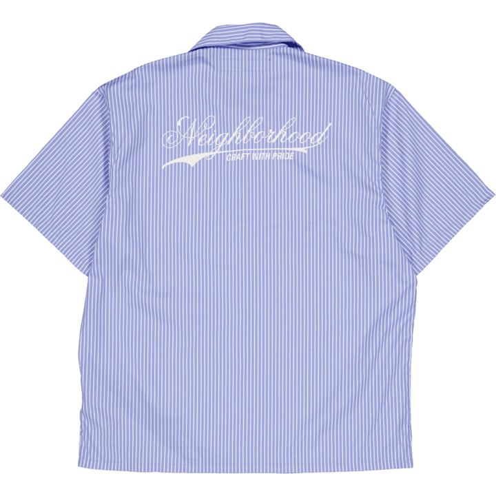 Stripe Work Shirt Ss Black