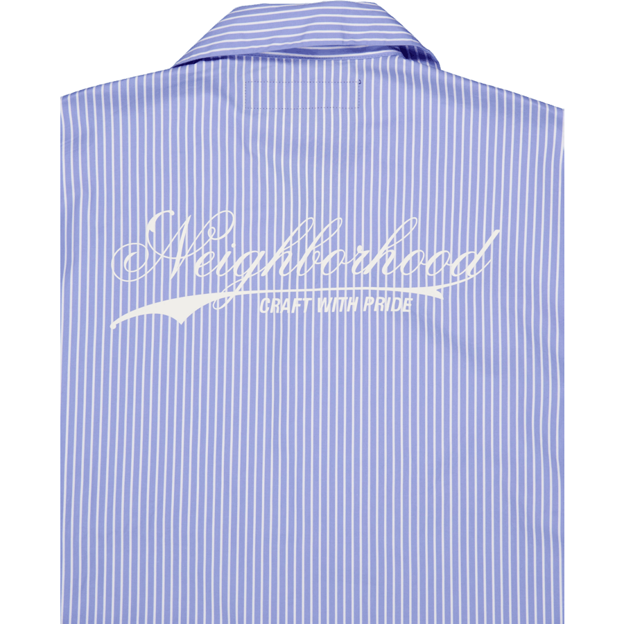 Stripe Work Shirt Ss Black