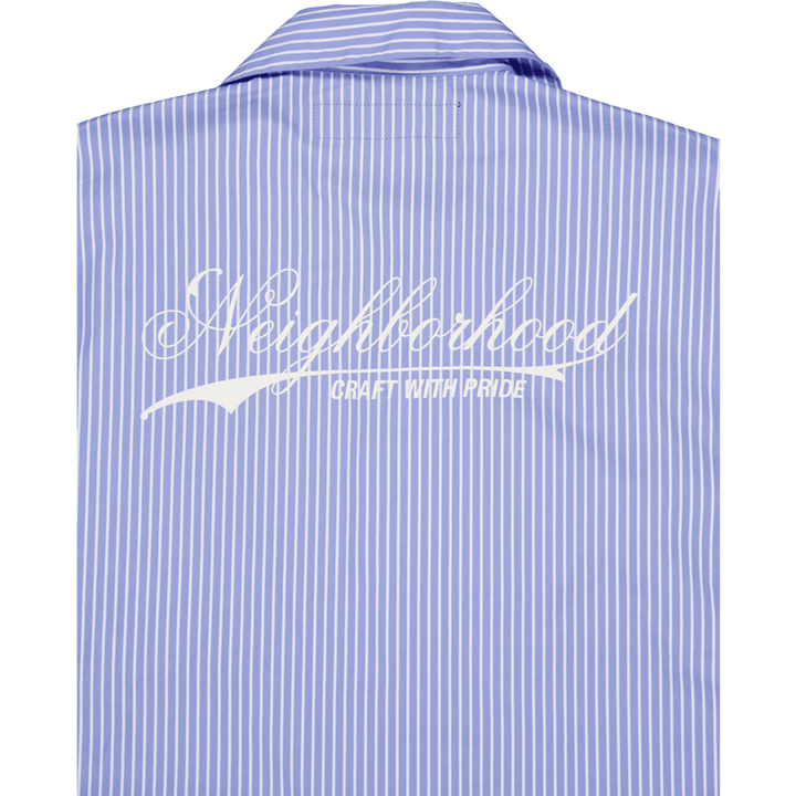 Stripe Work Shirt Ss Black