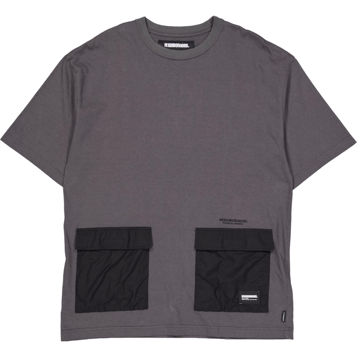 Design Crewneck Ss Charcoal